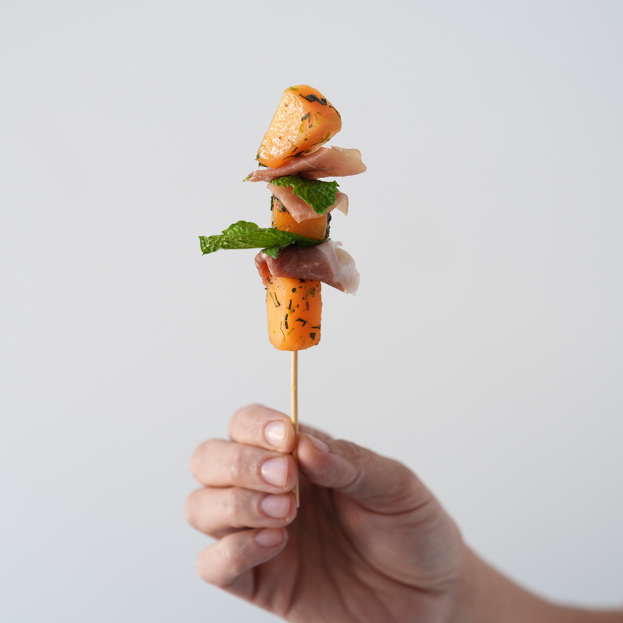 Heirloom Melon & Prosciutto Skewer